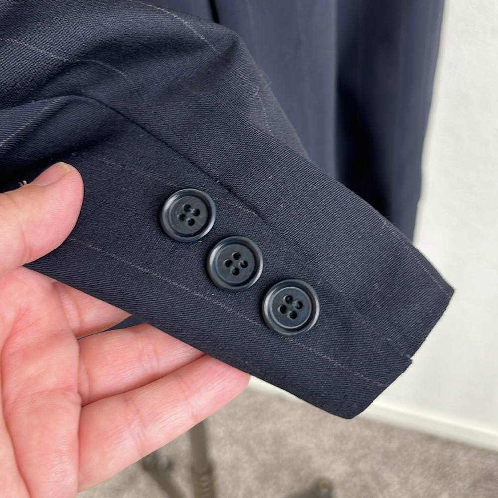 Salvatore Ferragamo Wool Solid 2 Button Suit Jack… - image 3